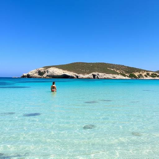 Spiaggia della Costa Smeralda, in Sardegna