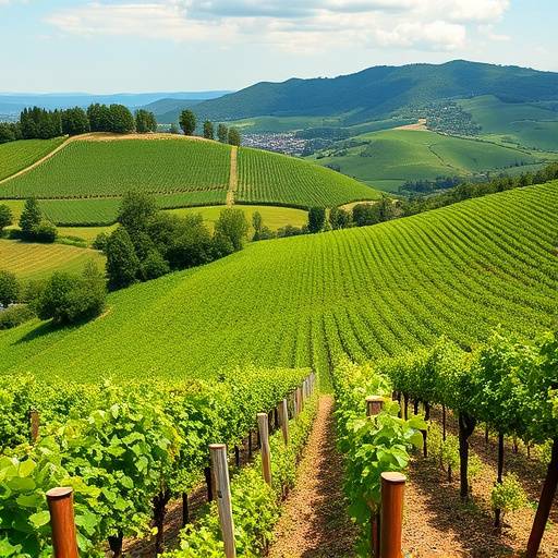 Vigneti di Prosecco tra le colline di Conegliano e Valdobbiadene